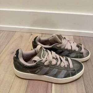 Adidas Campus green trainers. Size Us 8 #sneakers #adidas